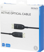 DELTACO Displayport 1.4 cable, AOC, 8K@30Hz, 20m, black
