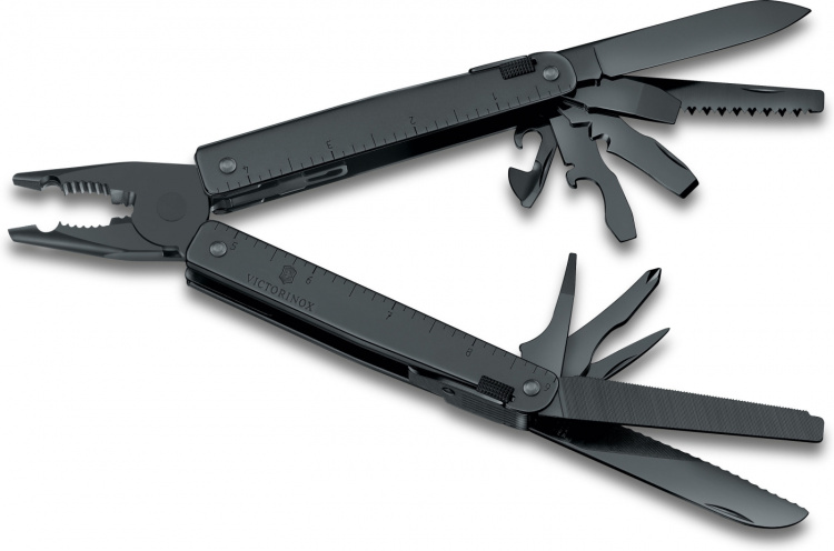 Victorinox SwissTool Burnished multifunction tool, black