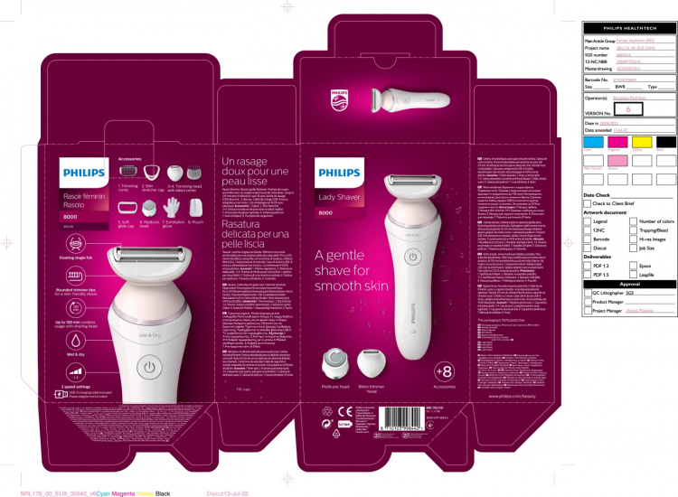 Philips SatinShave Prestige BRL176/00 shaver for women Philips SatinShave Prestige BRL176/00 shaver for women