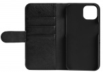 Essentials iPhone 12 mini PU wallet, 3 cards, Black