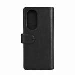 Essentials Motorola Edge 30 PU wallet, 3 cards, black
