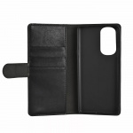Essentials Motorola Edge 30 PU wallet, 3 cards, black