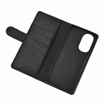 Essentials Motorola Edge 30 PU wallet, 3 cards, black