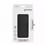 Essentials Motorola Edge 30 PU wallet, 3 cards, black