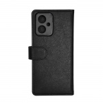 Essentials Redmi Note 12 PU wallet, detachable, black