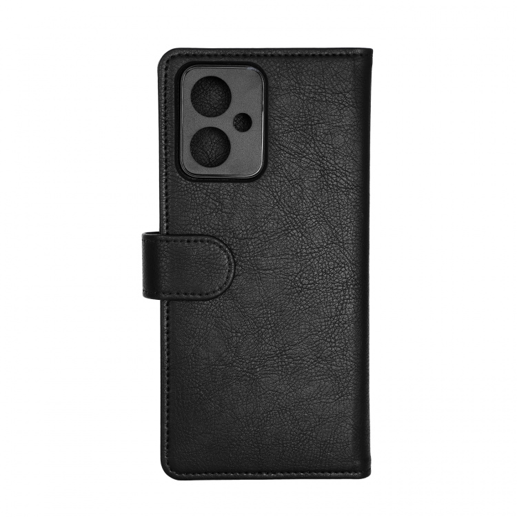 Essentials Redmi Note 12 PU wallet, detachable, black