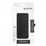 Essentials Redmi Note 12 PU wallet, detachable, black