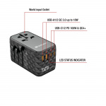 Verbatim UTA-06 GaN III Universal Travel Adapter with 2 x USB-C PD