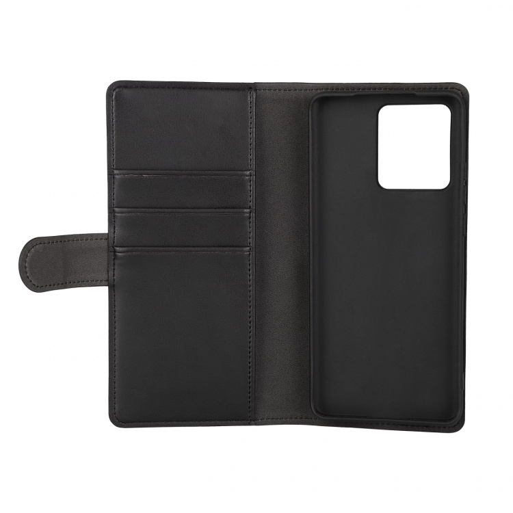 Essentials Motorola Edge 40 Neo PU wallet, 3 cards, black