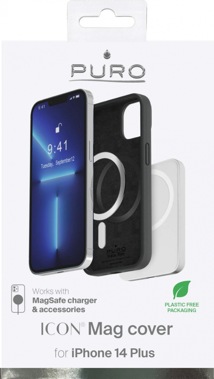 Puro iPhone 14 Plus Icon Mag, Black Puro iPhone 14 Plus Icon Mag, Black