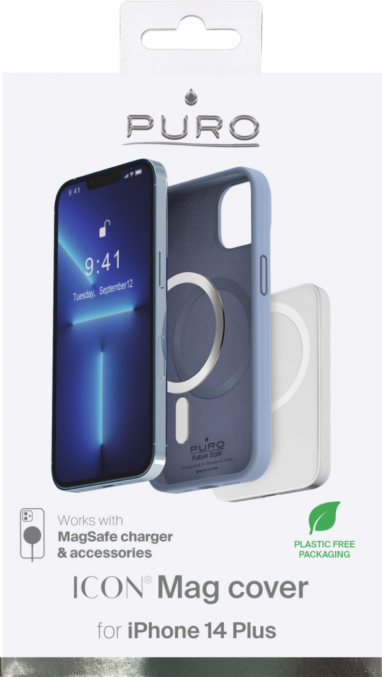 Puro iPhone 14 Plus Icon Mag, Light Blue