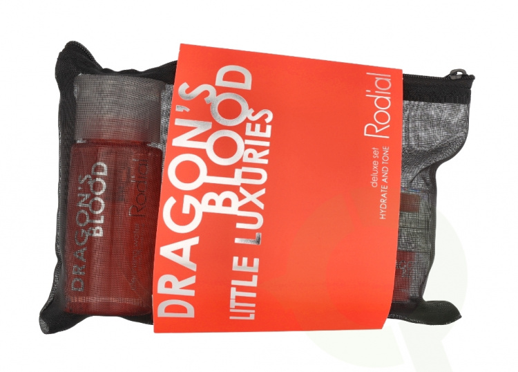 Rodial Dragon\'s Blood Little Luxuries Kit 133 ml Cleansing Water 100ml/Sculpting Gel 15ml/Eye Gel 15ml/Jelly Eye Mask 3gr