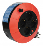 Nordic Quality Kabelvinda Safety plug, H05VV-F 3x1,5mm², 5m