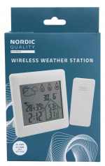 Nordic Quality Wireless weather station w in-outdoor temperature