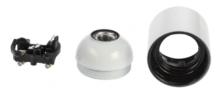 Nordic Quality Lampsockel E27, Vit