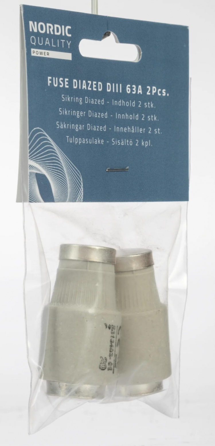 Nordic Quality fuse Diazed DZ 3 63A 2 st