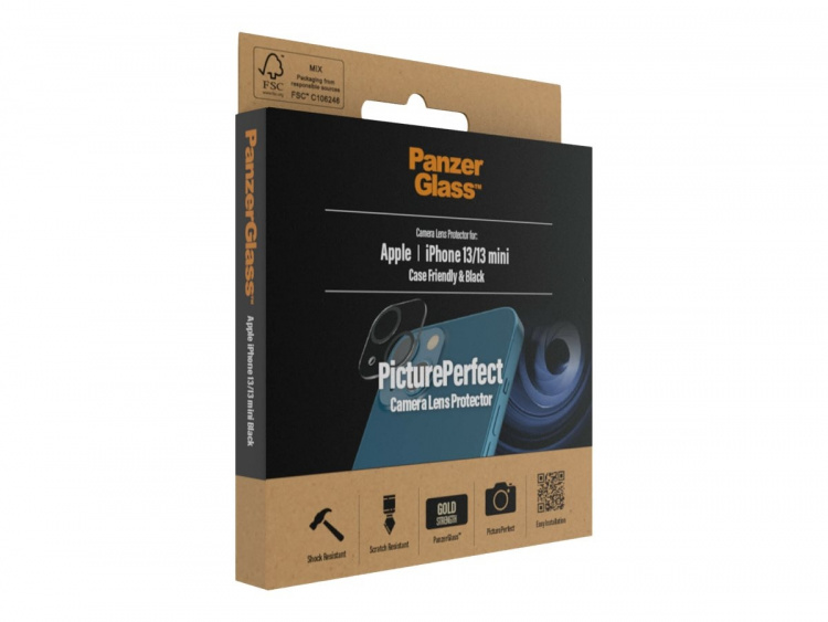 PanzerGlass Objektiv beskyttelse Sort Transparent Apple iPhone 13 PanzerGlass Objektiv beskyttelse Sort Transparent Apple iPhone 13