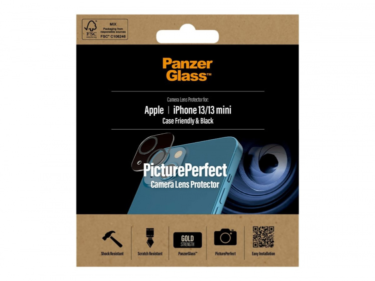 PanzerGlass Objektiv beskyttelse Sort Transparent Apple iPhone 13 PanzerGlass Objektiv beskyttelse Sort Transparent Apple iPhone 13