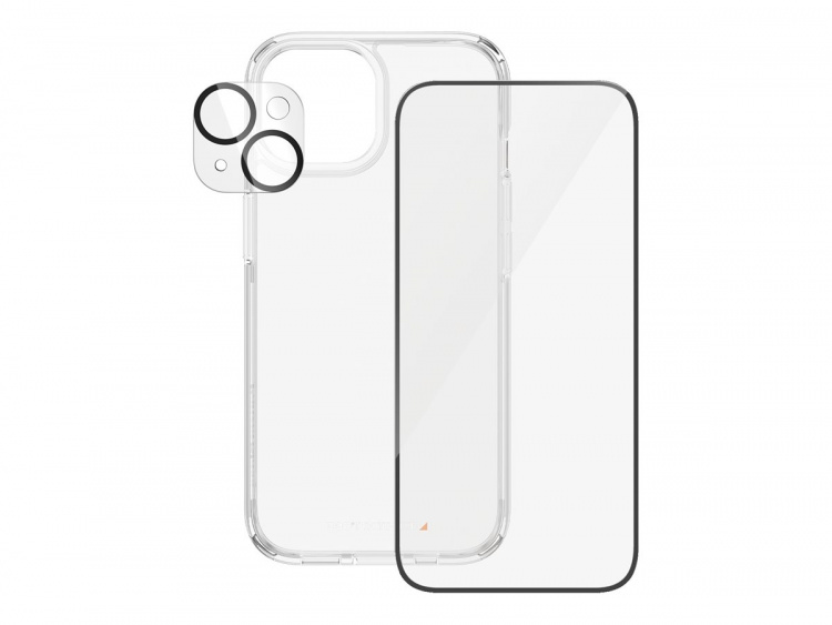 PanzerGlass Skærm/objektiv/rygbeskyttersæt Sort Transparent Apple iPhone 15