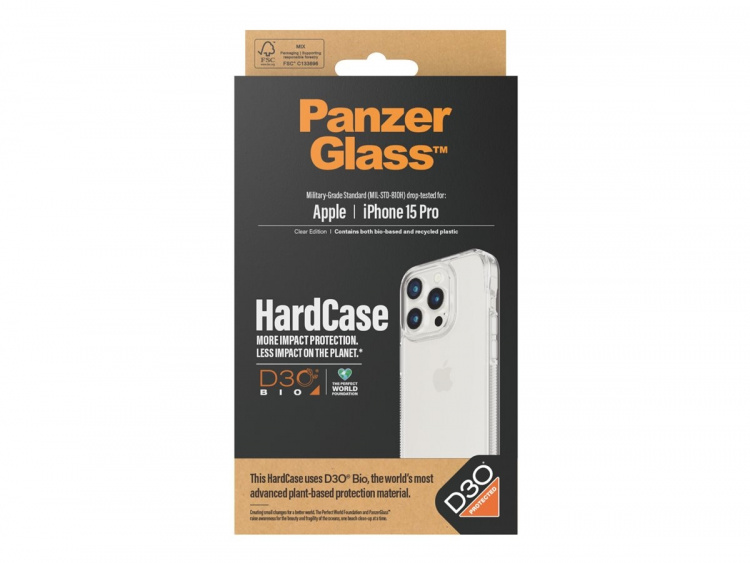 PanzerGlass HardCase Transparent Apple iPhone 15 Pro PanzerGlass HardCase Transparent Apple iPhone 15 Pro