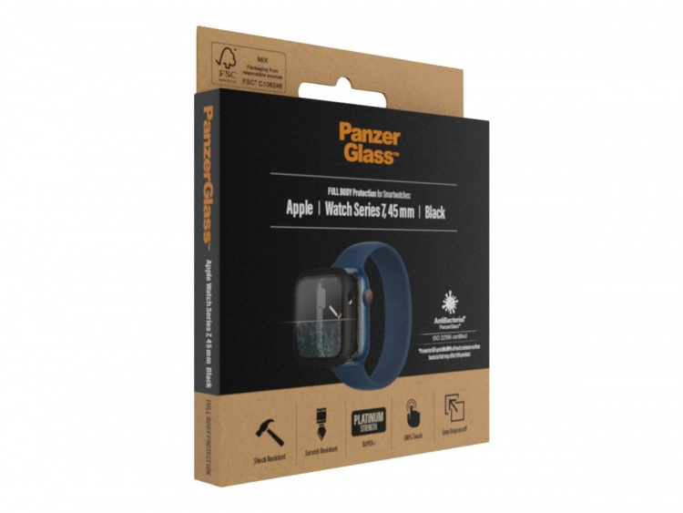 PanzerGlass Skærmbeskytter Smart watch Sort Transparent Hærdet glas PanzerGlass Skærmbeskytter Smart watch Sort Transparent Hærdet glas