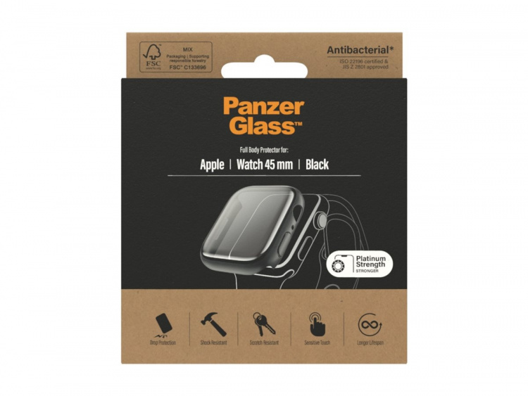 PanzerGlass Skærmbeskytter Smart watch Sort Transparent Hærdet glas PanzerGlass Skærmbeskytter Smart watch Sort Transparent Hærdet glas