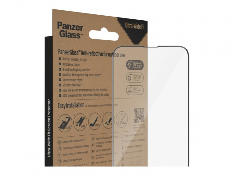 PanzerGlass Skærmbeskytter Sort Transparent Apple iPhone 13, 13 Pro, 14