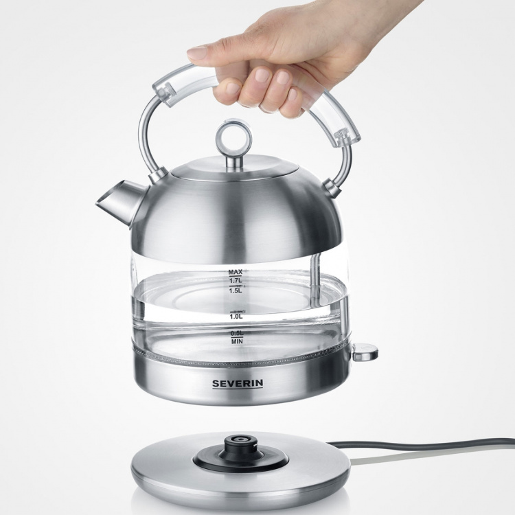 Severin Vattenkokare Borstatstål/Glas 1,7L 2400w Severin Vattenkokare Borstatstål/Glas 1,7L 2400w