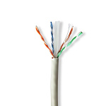 Nedis Network Cable Roll | CAT6 | Solid | U/UTP | Bare Copper | 305.0 m | Indoor | Round | LSZH | Grey | Pull Box