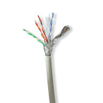 Nedis Network Cable Roll | CAT6 | Stranded | S/FTP | Bare Copper | 100.0 m | Indoor | Round | LSZH | Grey | Pull Box Nedis Network Cable Roll | CAT6 | Stranded | S/FTP | Bare Copper | 100.0 m | Indoor | Round | LSZH | Grey | Pull Box