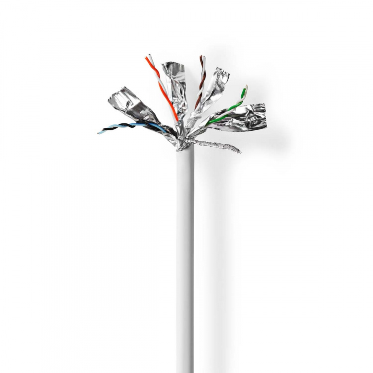 Nedis Network Cable Roll | CAT7 | Solid | S/FTP | Copper | 305.0 m | Indoor | Round | LSZH | Grey | Pull Box
