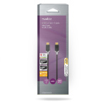 Nedis USB Cable | USB 3.2 Gen 1 | USB-C™ Male | USB-C™ Male | 60 W | 4K@60Hz | 5 Gbps | Gold Plated | 2.00 m | Round | PVC | Black | Box