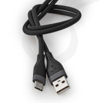 Nedis USB Cable | USB 2.0 | USB-A Male | USB-C™ Male | 15 W | 480 Mbps | Nickel Plated | 1.50 m | Round | Silicone | Black | Box