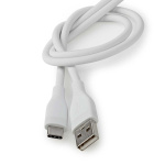 Nedis USB Cable | USB 2.0 | USB-A Male | USB-C™ Male | 15 W | 480 Mbps | Nickel Plated | 1.50 m | Round | Silicone | White | Box