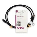 Nedis USB Cable | USB 2.0 | USB-A Male | USB Micro-B Male | 10 W | 480 Mbps | Nickel Plated | 1.00 m | Round | PVC | Black | Label