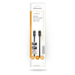 Nedis USB Cable | USB 4.0 Gen 2x2 | USB-C™ Male | USB-C™ Male | 240 W | 8K@60Hz | 20 Gbps | Nickel Plated | 2.00 m | Round | PVC | Black | Envelope