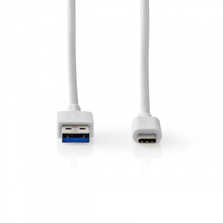 Nedis USB Cable | USB 3.2 Gen 1 | USB-A Male | USB-C™ Male | 60 W | 5 Gbps | Nickel Plated | 1.00 m | Round | PVC | White | Box Nedis USB Cable | USB 3.2 Gen 1 | USB-A Male | USB-C™ Male | 60 W | 5 Gbps | Nickel Plated | 1.00 m | Round | PVC | White | Box
