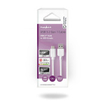 Nedis USB Cable | USB 3.2 Gen 1 | USB-A Male | USB-C™ Male | 60 W | 5 Gbps | Nickel Plated | 1.00 m | Round | PVC | White | Box Nedis USB Cable | USB 3.2 Gen 1 | USB-A Male | USB-C™ Male | 60 W | 5 Gbps | Nickel Plated | 1.00 m | Round | PVC | White | Box