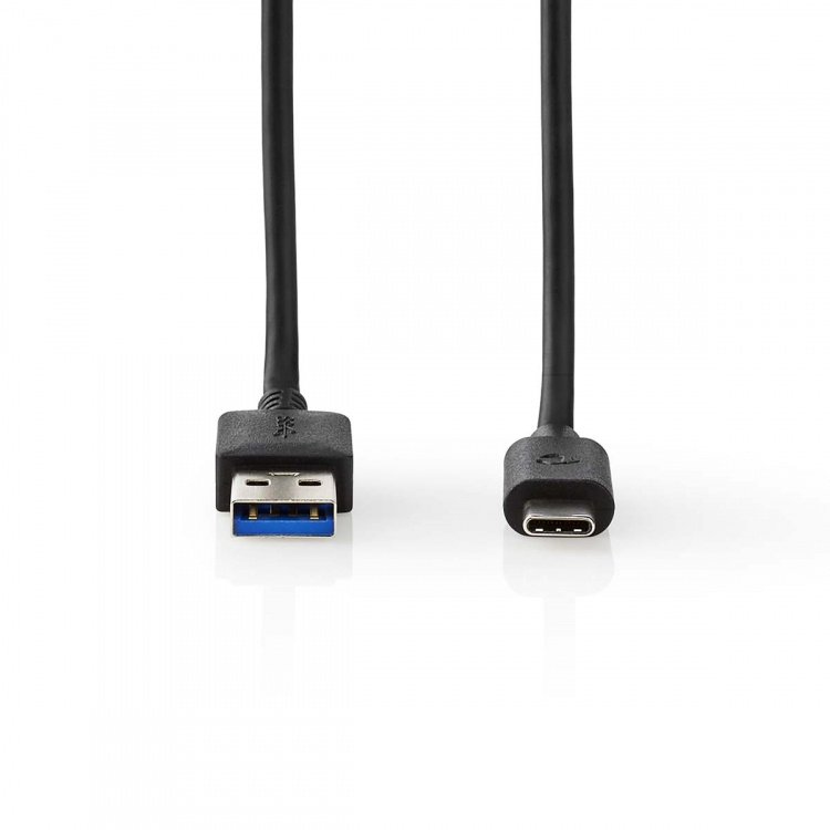Nedis USB Cable | USB 3.2 Gen 2 | USB-A Male | USB-C™ Male | 60 W | 10 Gbps | Nickel Plated | 1.00 m | Round | PVC | Black | Box Nedis USB Cable | USB 3.2 Gen 2 | USB-A Male | USB-C™ Male | 60 W | 10 Gbps | Nickel Plated | 1.00 m | Round | PVC | Black | Box