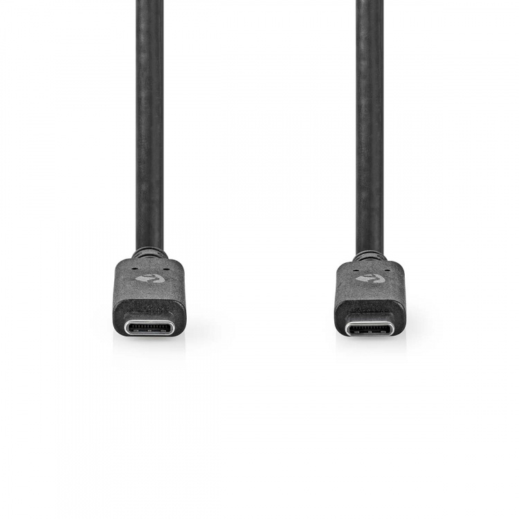 Nedis USB Cable | USB 3.2 Gen 2 | USB-C™ Male | USB-C™ Male | 100 W | 4K@60Hz | 10 Gbps | Nickel Plated | 1.00 m | Round | PVC | Black | Box Nedis USB Cable | USB 3.2 Gen 2 | USB-C™ Male | USB-C™ Male | 100 W | 4K@60Hz | 10 Gbps | Nickel Plated | 1.00 m | Round | PVC | Black | Box