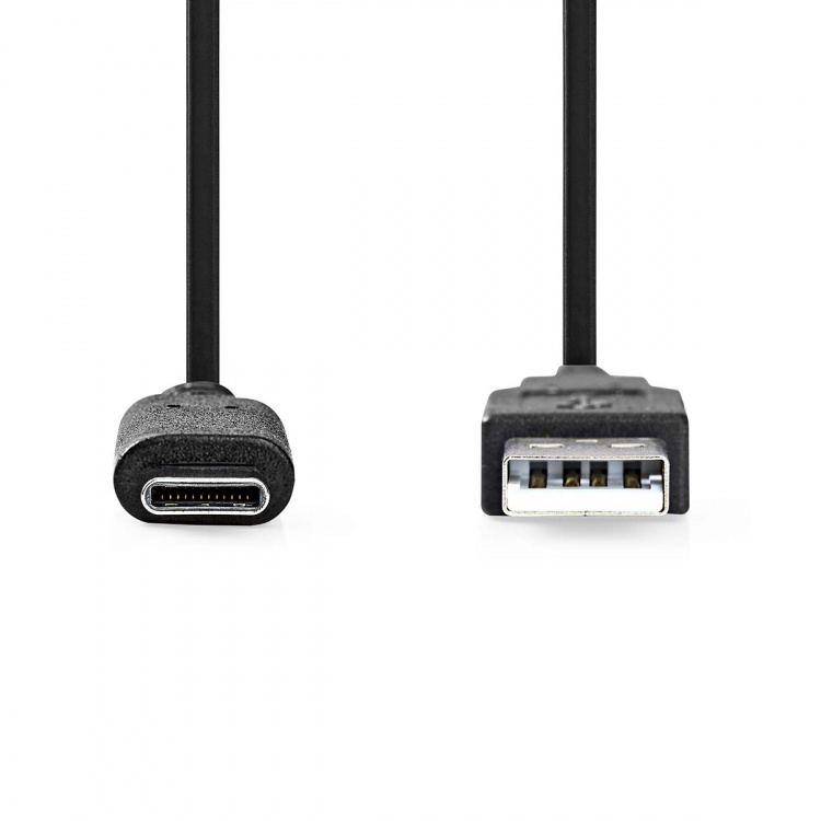 Nedis USB Cable | USB 3.2 Gen 2 | USB-A Male | USB-C™ Male | 60 W | 10 Gbps | Nickel Plated | 1.00 m | Round | PVC | Black | Label Nedis USB Cable | USB 3.2 Gen 2 | USB-A Male | USB-C™ Male | 60 W | 10 Gbps | Nickel Plated | 1.00 m | Round | PVC | Black | Label