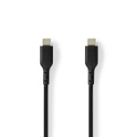 Nedis USB Cable | USB 2.0 | USB-C™ Male | USB-C™ Male | 240 W | 480 Mbps | Nickel Plated | 2.00 m | Round | PVC | Black | Label Nedis USB Cable | USB 2.0 | USB-C™ Male | USB-C™ Male | 240 W | 480 Mbps | Nickel Plated | 2.00 m | Round | PVC | Black | Label