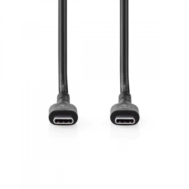 Nedis USB Cable | USB 2.0 | USB-C™ Male | USB-C™ Male | 240 W | 480 Mbps | Nickel Plated | 2.00 m | Round | PVC | Black | Label Nedis USB Cable | USB 2.0 | USB-C™ Male | USB-C™ Male | 240 W | 480 Mbps | Nickel Plated | 2.00 m | Round | PVC | Black | Label