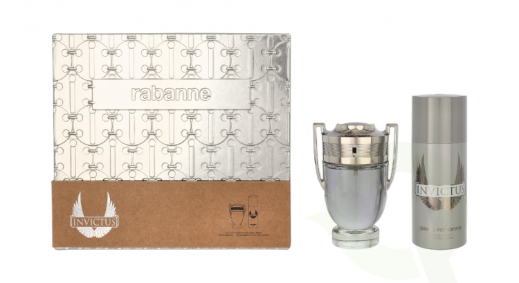 Paco Rabanne Invictus Giftset 250 ml Edt Spray 100ml/Deo Spray 150ml