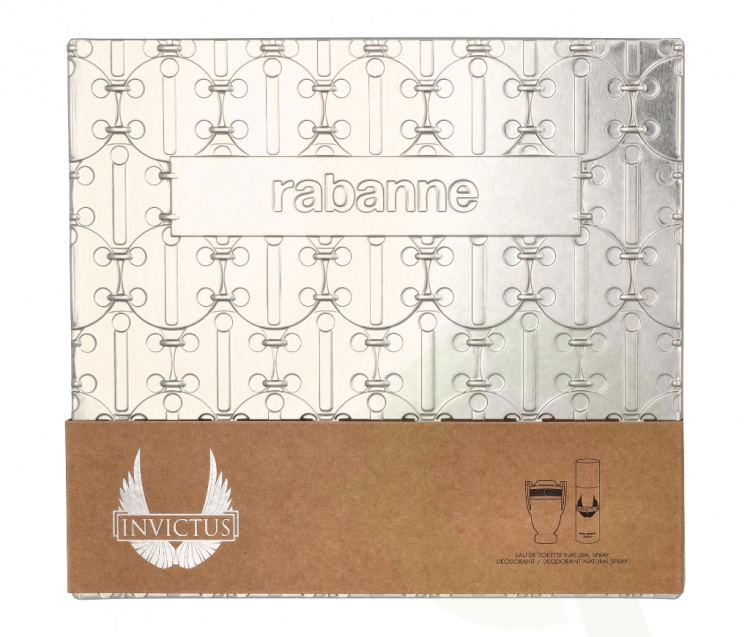Paco Rabanne Invictus Giftset 250 ml Edt Spray 100ml/Deo Spray 150ml