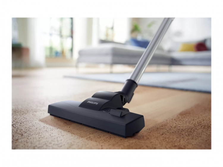 Philips 2000 Series XB2125 Vacuum Cleaner, 1.3-liter Container, Dark Blue/Yellow