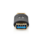 Nedis USB Adapter | USB 3.2 Gen 1 | USB-A Female | USB-A Female | 5 Gbps | Gold Plated | Anthracite | Box Nedis USB Adapter | USB 3.2 Gen 1 | USB-A Female | USB-A Female | 5 Gbps | Gold Plated | Anthracite | Box
