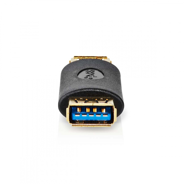 Nedis USB Adapter | USB 3.2 Gen 1 | USB-A Female | USB-A Female | 5 Gbps | Gold Plated | Anthracite | Box Nedis USB Adapter | USB 3.2 Gen 1 | USB-A Female | USB-A Female | 5 Gbps | Gold Plated | Anthracite | Box