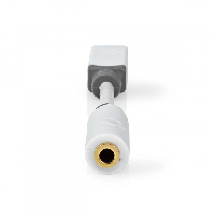 Nedis USB Adapter | USB 2.0 | USB-C™ Male | 3.5 mm Female | 0.10 m | Round | Gold Plated | PVC | White | Box Nedis USB Adapter | USB 2.0 | USB-C™ Male | 3.5 mm Female | 0.10 m | Round | Gold Plated | PVC | White | Box