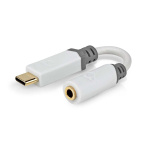 Nedis USB Adapter | USB 2.0 | USB-C™ Male | 3.5 mm Female | 0.10 m | Round | Gold Plated | PVC | White | Box Nedis USB Adapter | USB 2.0 | USB-C™ Male | 3.5 mm Female | 0.10 m | Round | Gold Plated | PVC | White | Box